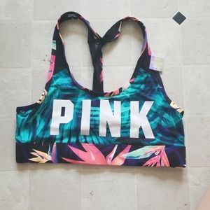 NEW PINK VS Tropical Sports Bra